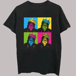 Biggie Smalls Warhol Black T-Shirt
